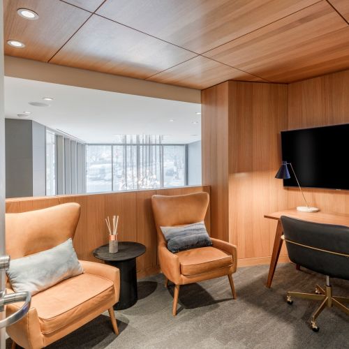 No need to travel too far to find a quiet space to collaborate, work, and study.