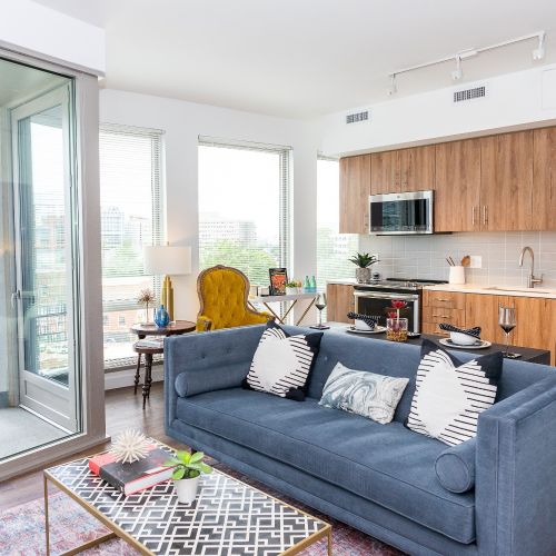 Stylish interiors are a reflection of Southwest DC's historic charm.