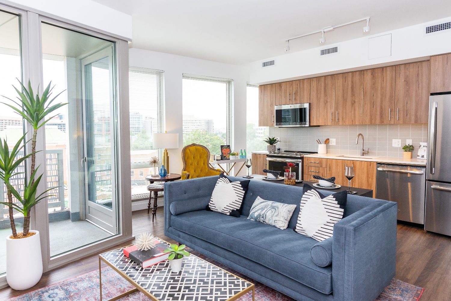 The Banks : Stylish interiors are a reflection of Southwest DC's historic charm.