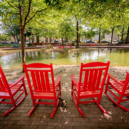 Relax in the shade, away from the hustle and bustle, at Southwest Duck Pond Park, a hidden neighborhood gem.