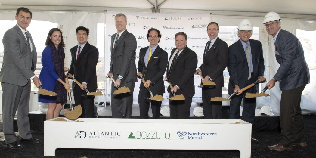 Bozzuto representatives at the groundbreaking of The Abby in North Quincy, MA.