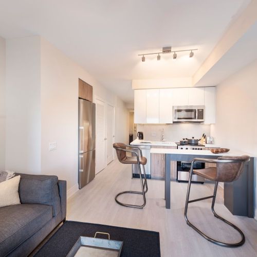 Living room and Kitchen