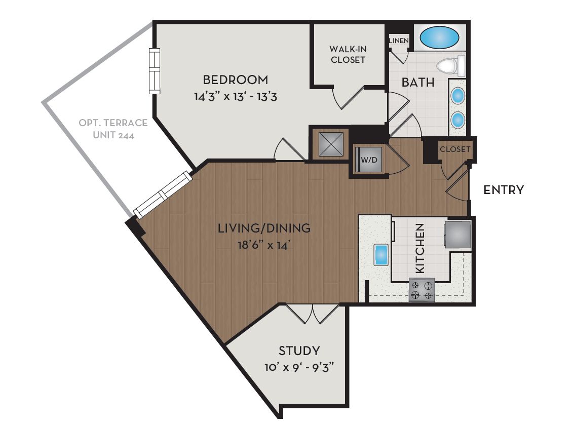 View Pearson Square Apartment Floor Plans Studios, 1, 2