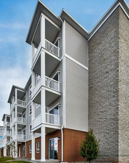 Forest Glen luxury apartment balconies in Centreville, VA.