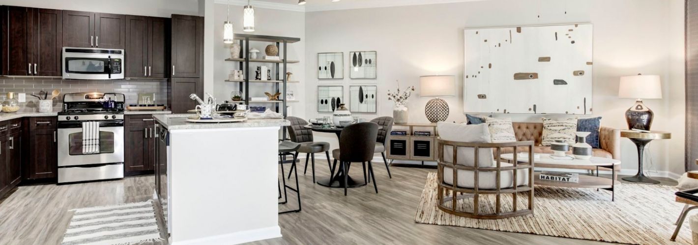 Enclave at Potomac Club Apartments : Kitchen and Living Room