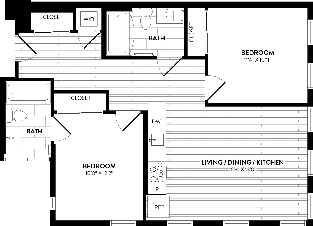 View Anthem House Apartment Floor Plans Studios 1 2 3 Bedrooms Bozzuto