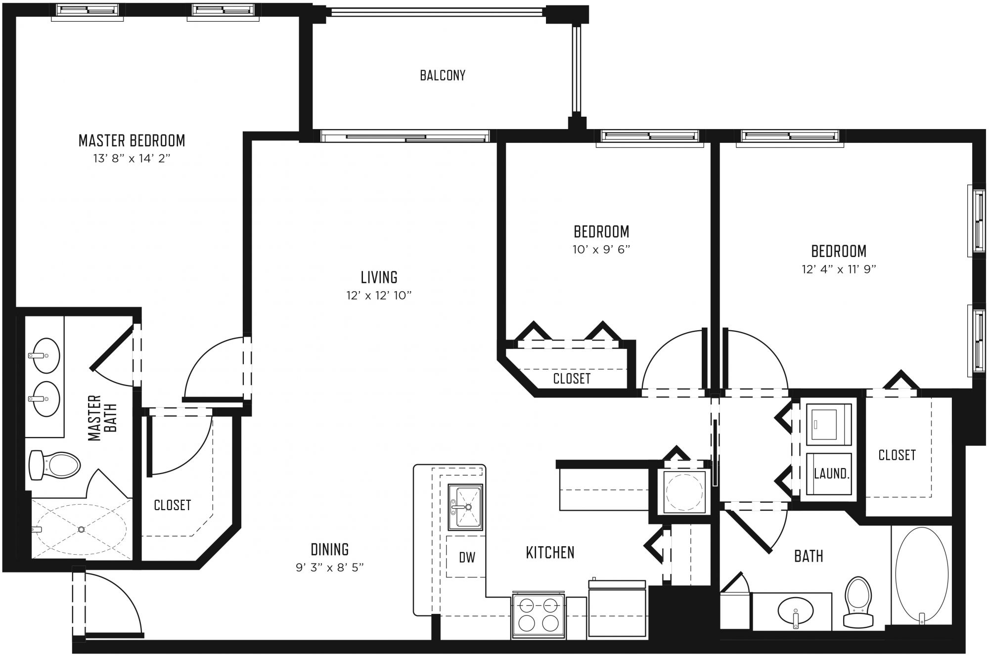 View Mareas at Botanica Apartment Floor Plans Studios, 1