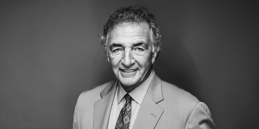 Bozzuto Group Chairman Tom Bozzuto in black & white.