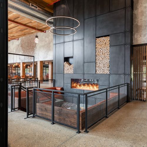 A cozy inviting lounging space.