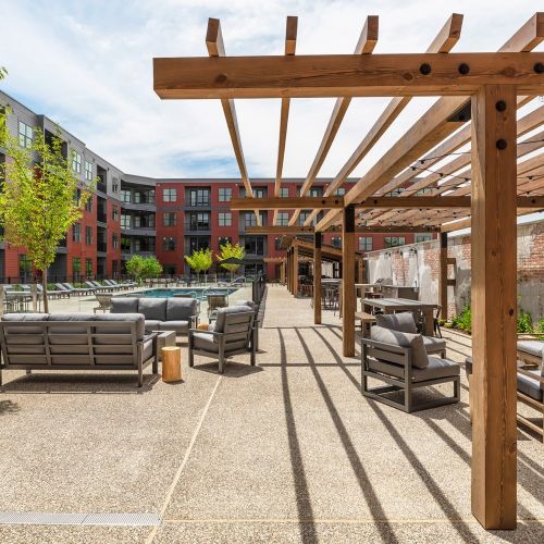 Outdoor lounging steps from your door.