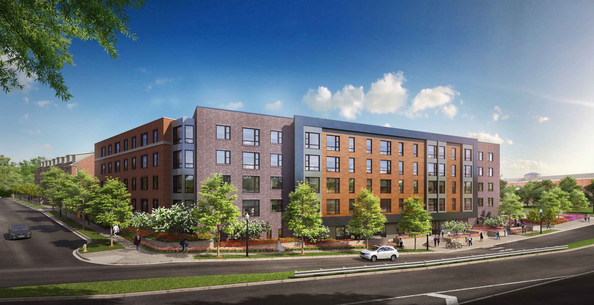 The Cadence luxury apartment exterior view in Arlington, VA.