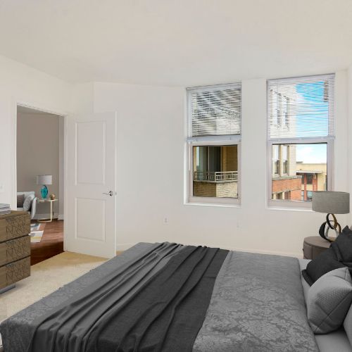 Our large bedrooms allow you ample space for work and play 