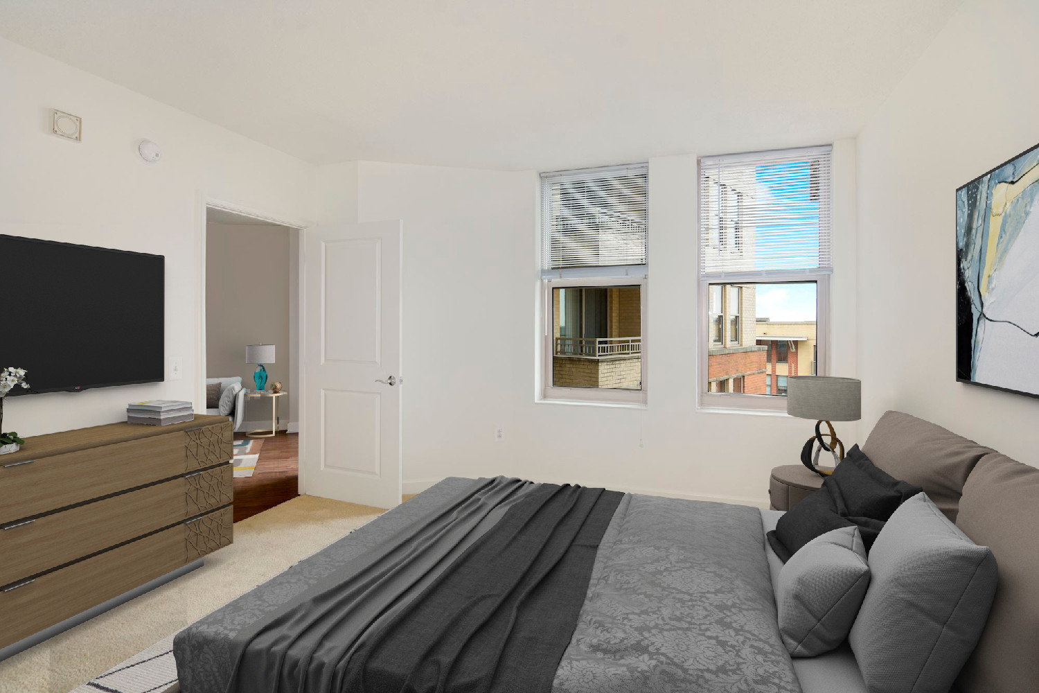 Spinnaker Bay at Harbor East : Our large bedrooms allow you ample space for work and play 