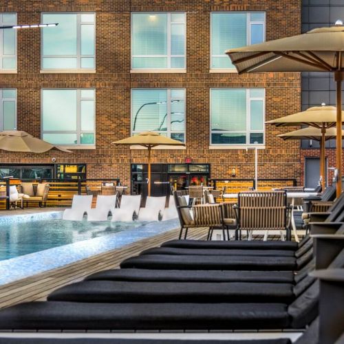 Rooftop Pool Lounge Seating