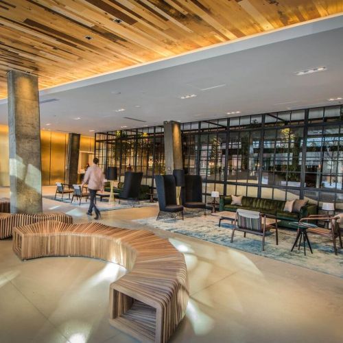 Lobby Lounge and Fireplace