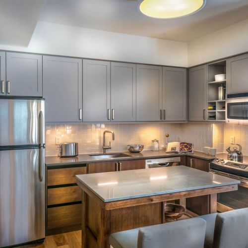 Station House : Kitchen lighting