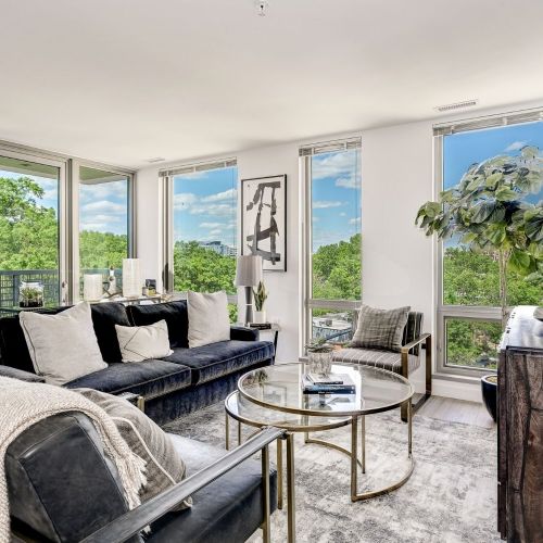 Spacious Living Room with a view