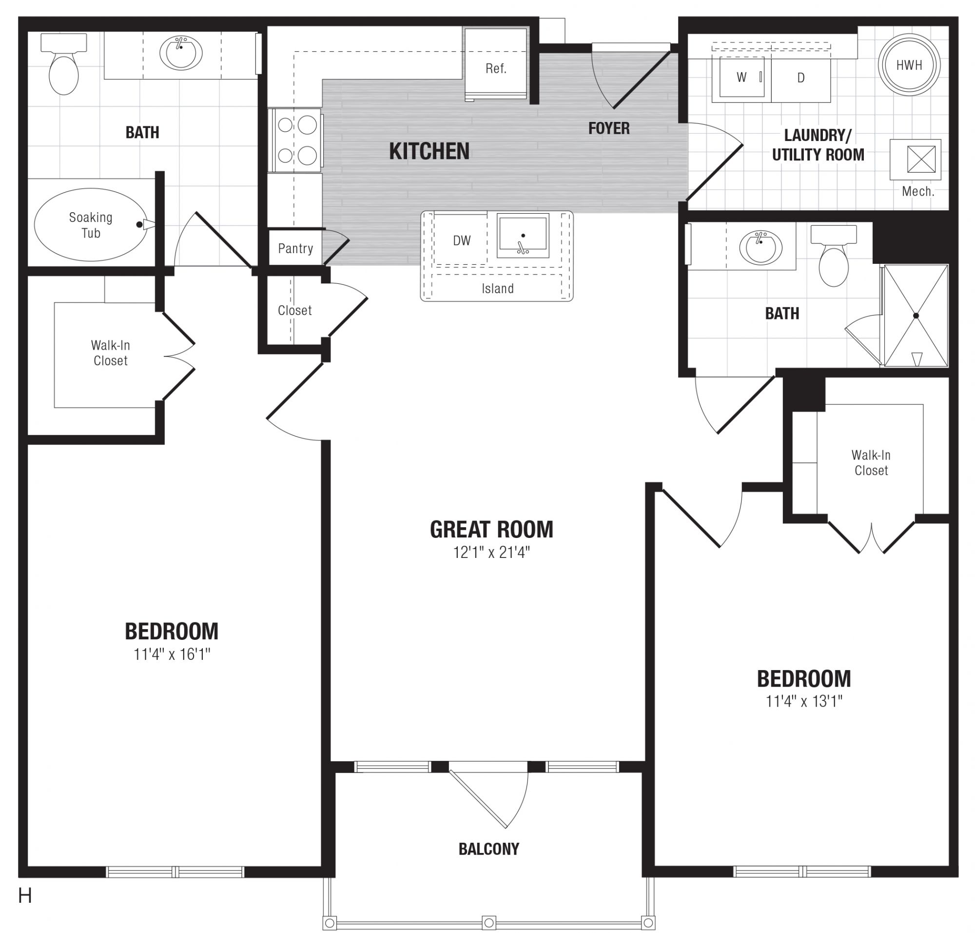 View The Enclave at Box Hill Apartment Floor Plans