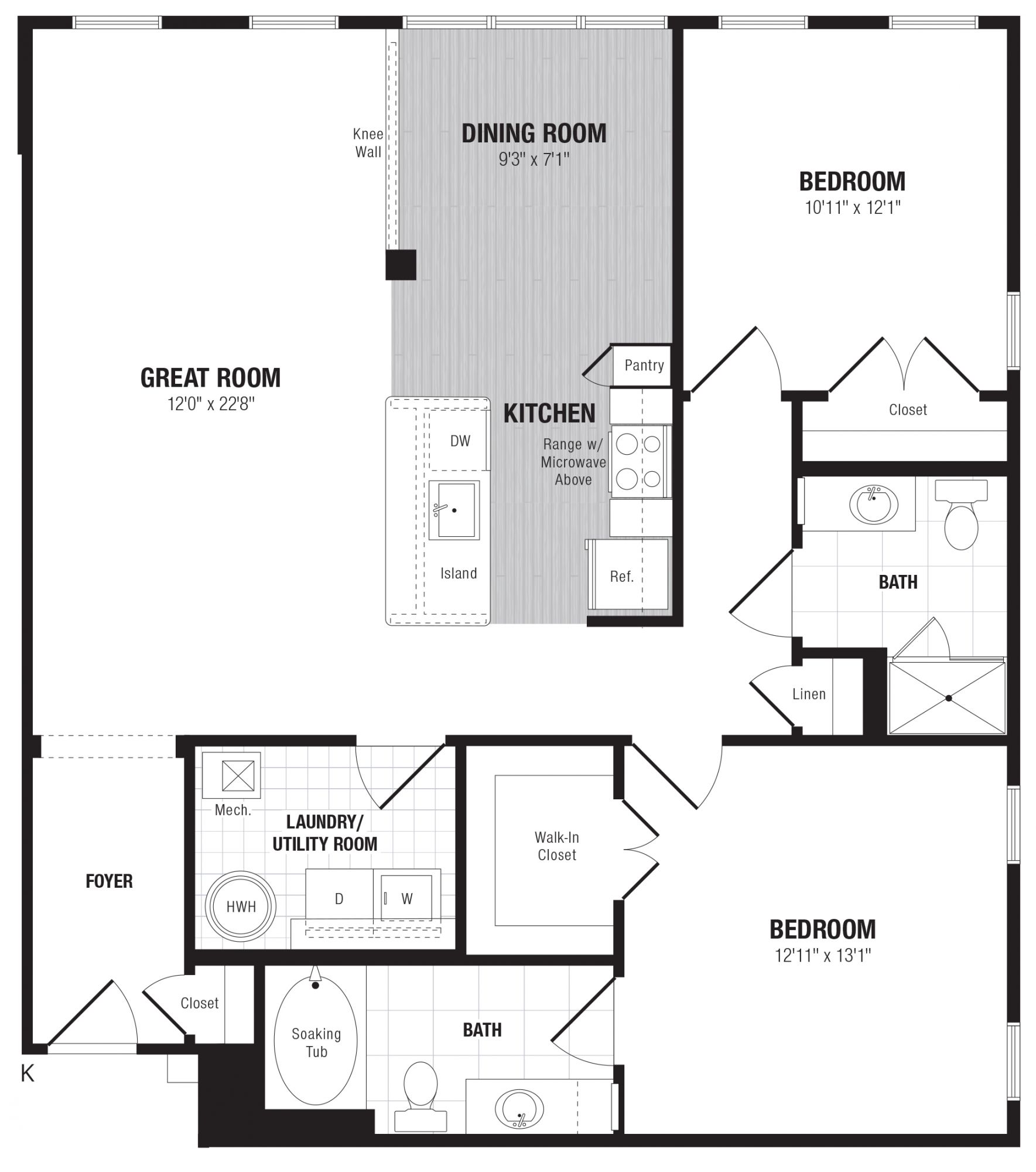 View The Enclave at Box Hill Apartment Floor Plans