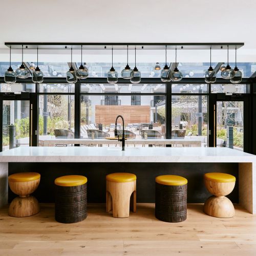 Enjoy either of The Abby's two entertainment kitchens and host a dinner party in style.