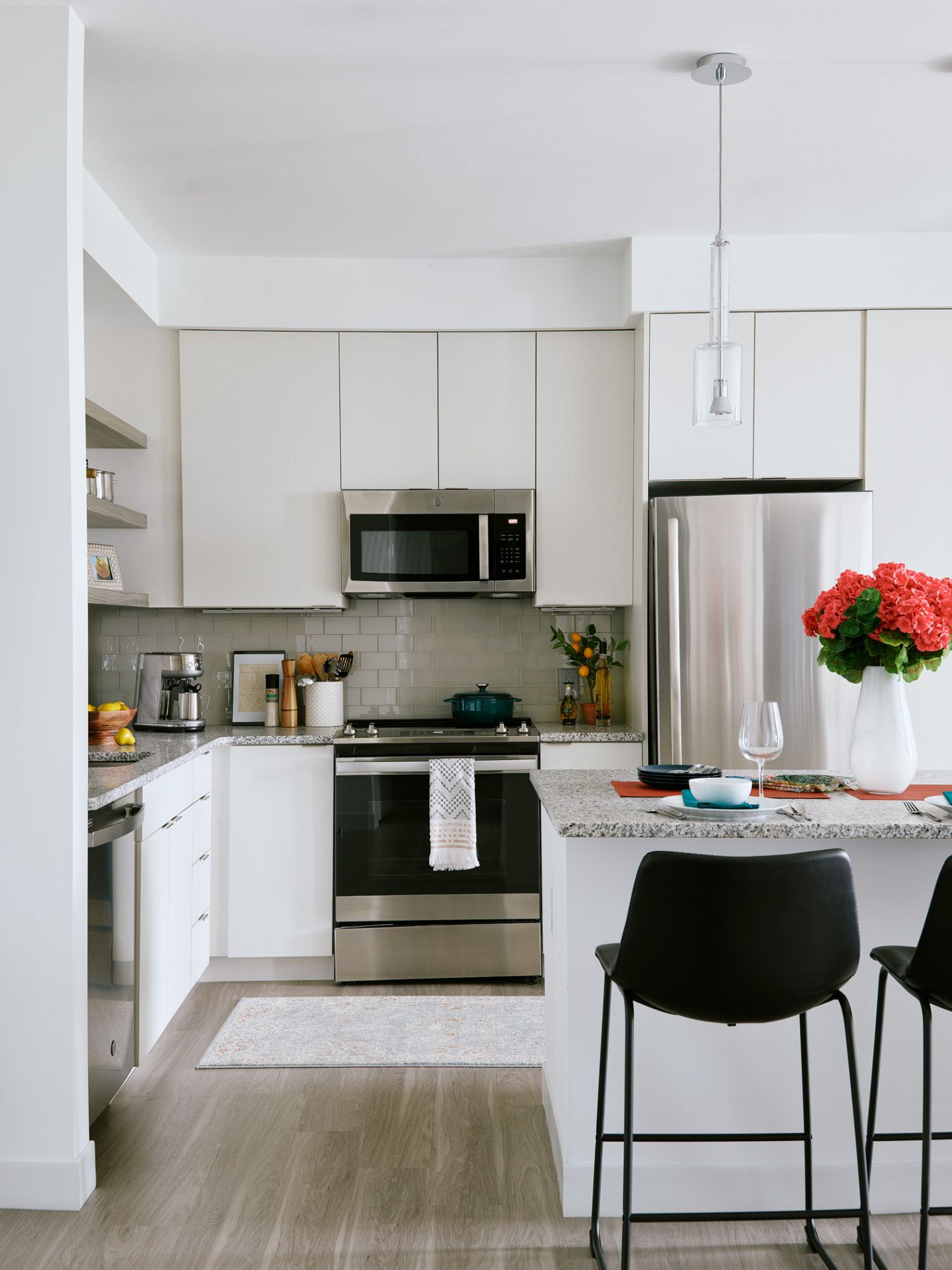 The Abby : Light-filled apartments allow you to feel at home.