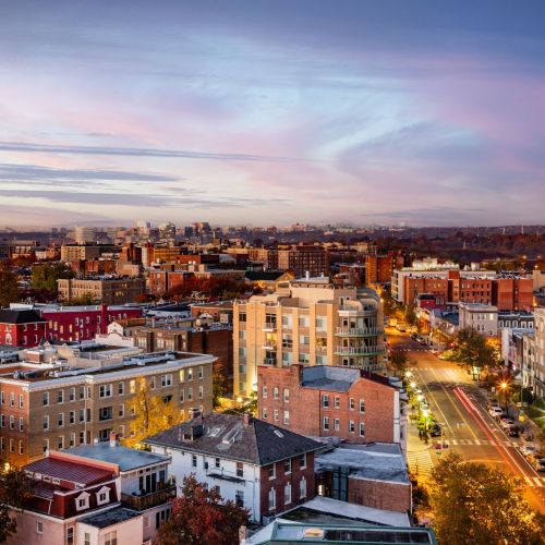 View of Adams Morgan and its urban energy