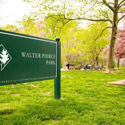 Greenspace with a community garden, playground & dog park