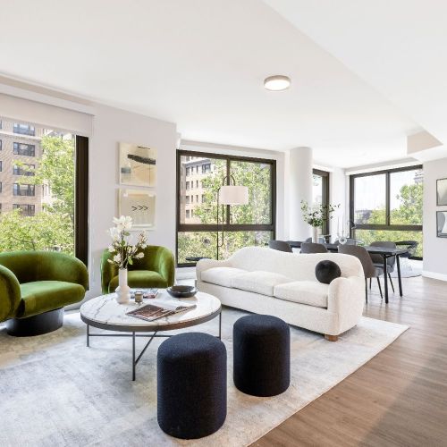 Large, fully-operable windows and individually vented apartments with 100% outside air replacement