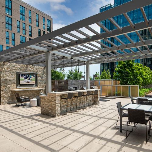 or kick back in one of several outdoor seating areas