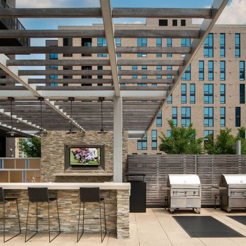 Two grilling stations for gathering with friends