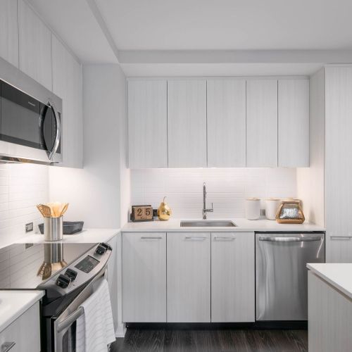 Signature’s sleek interiors come with a choice of espresso or white lacquer cabinetry