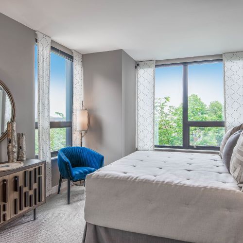 Sprawling bedroom spaces