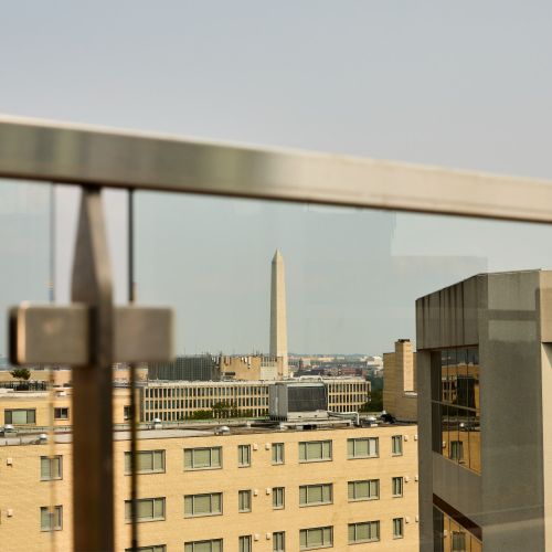 Take in views of the Washington Monument from your new home. 