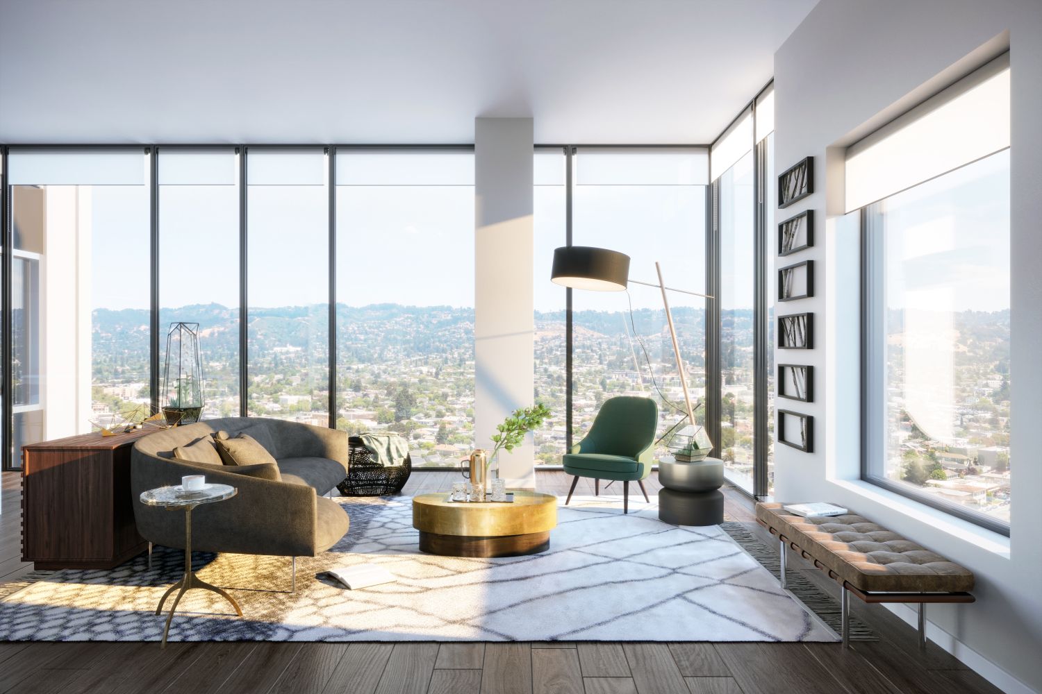 The Skylyne at Temescal : Living Room
