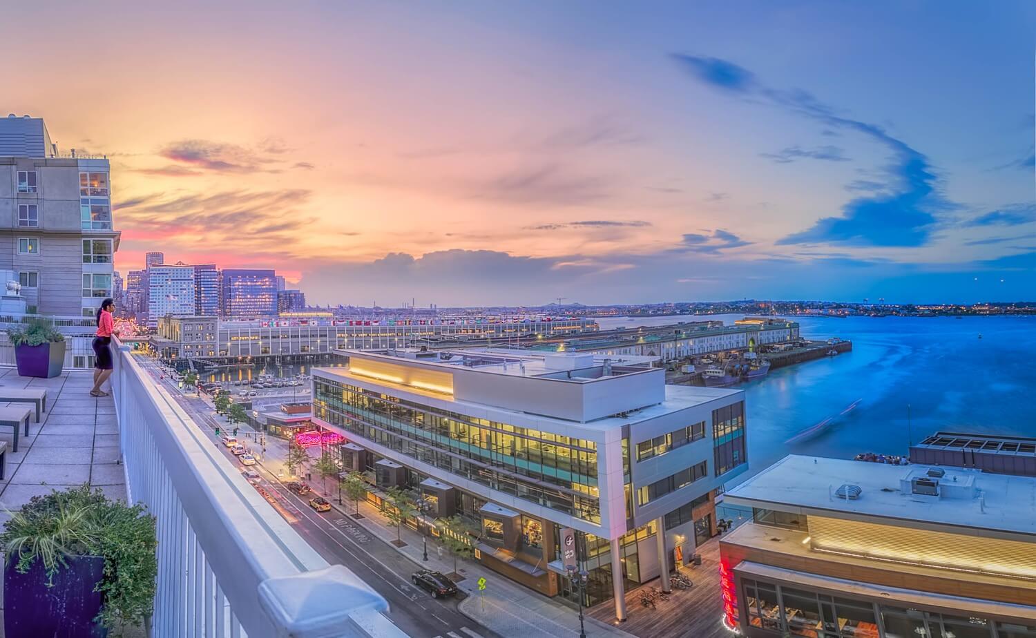 Park Lane Seaport : Sunset view from Rooftop