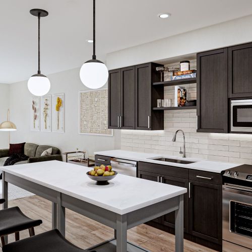 Under cabinet lighting and decorative dimmable island pendants