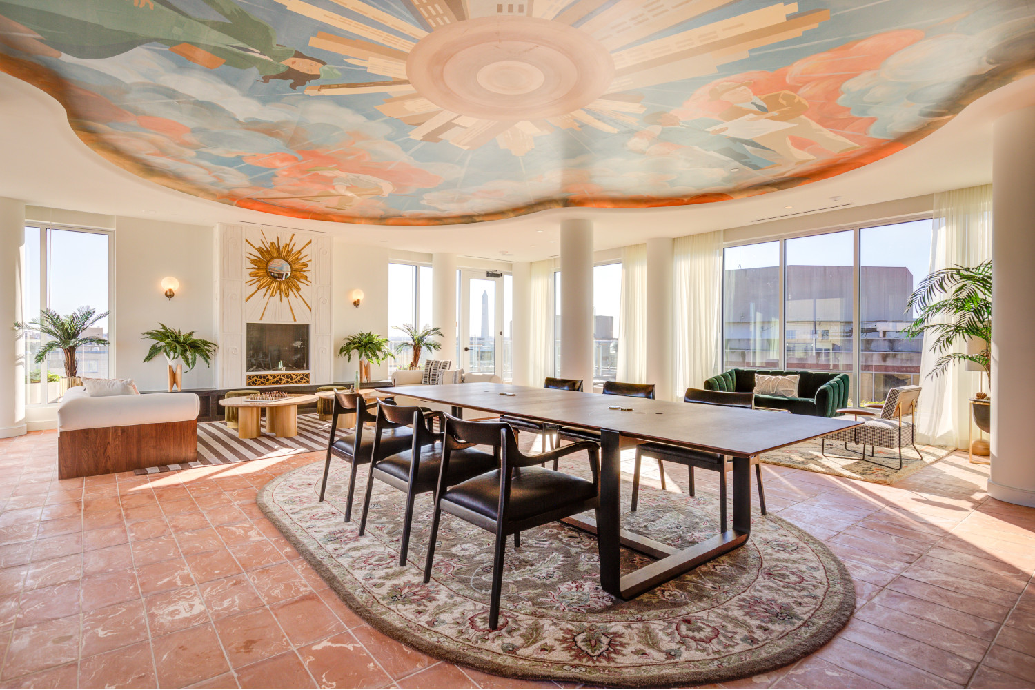 The Wray : Our rooftop lounge is idea for remote working and taking in monumental views.