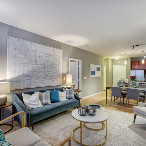 Open-concept Living Room and Kitchen