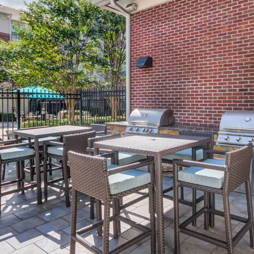 Outdoor Grill Station and Picnic Area