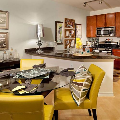 Kitchen with Granite Countertops