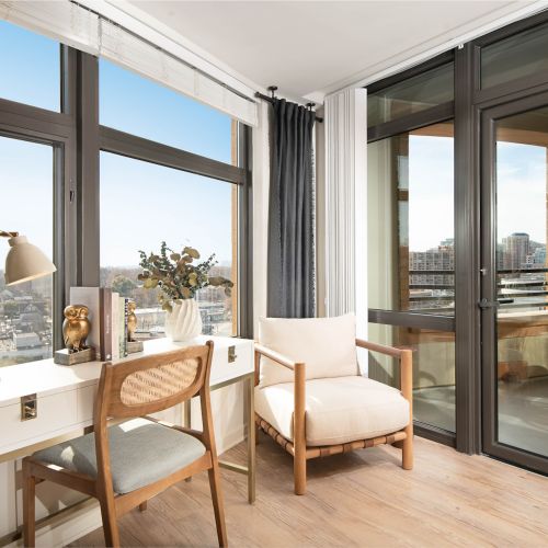 Delight in one-of-a-kind terraces and sunrooms. 