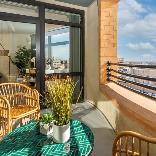 Soak up some sun on your outdoor terrace. 