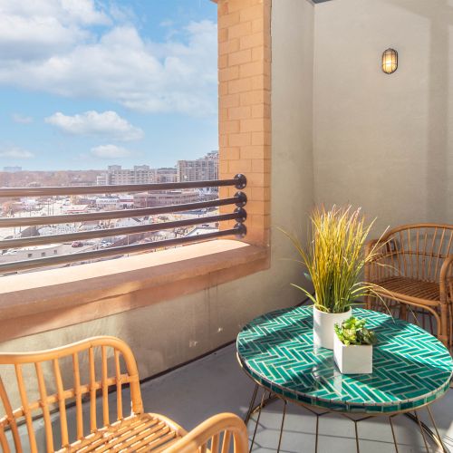 Recharge and relax with a view. 