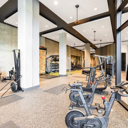 Spacious state-of-the-art fitness center