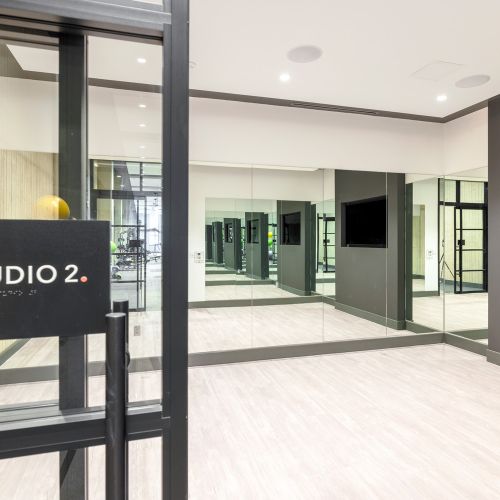 Stretch your limits in our bright fitness studio. 