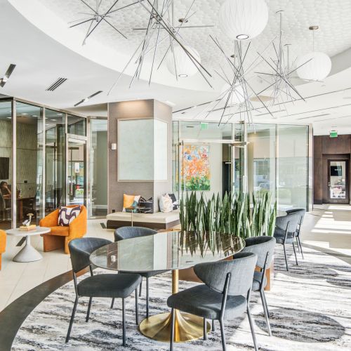 Spacious leasing center