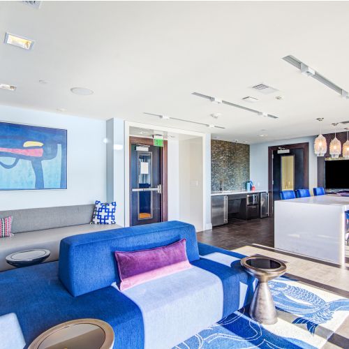 Bar, seating and TVs are ready when you are