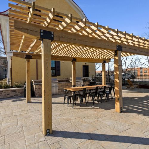 Stylish outdoor space for any season.