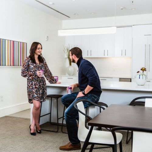 Open-concept kitchens make for easy hosting opportunities