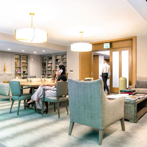 Elegant amenity space that offer respite from life's daily bustle